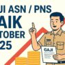 Gaji pns naik oktober 2025