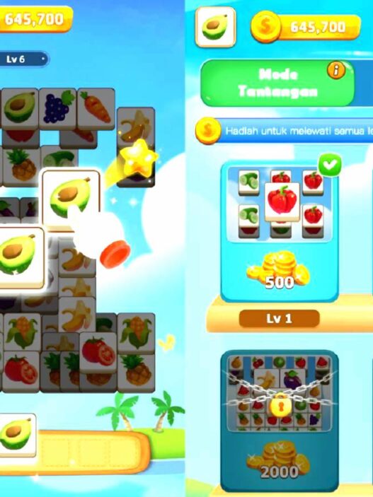 Game mencocokan tiga gambar di aplikasi funcrush