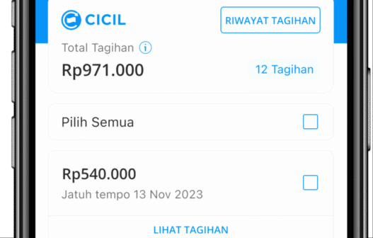 Kemudahan mengaktifkan dana cicil hanya lewat ponsel