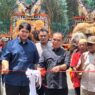 Ketua dprd jateng sumanto meresmikan jembatan di desa wonolopo, kecamatan tasikmadu, kabupaten karanganyar 1