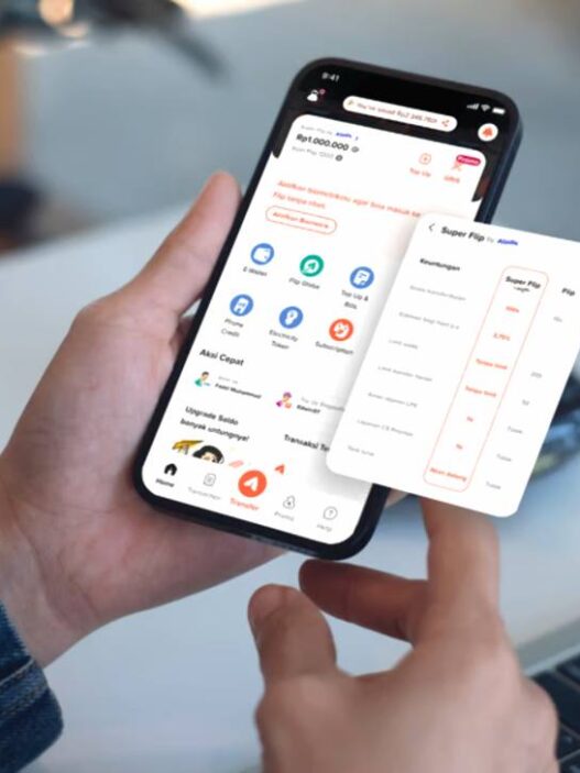 Kolaborasi flip dan bank aladin syariah meluncurkan fitur super flip untuk tabungan syariah digital