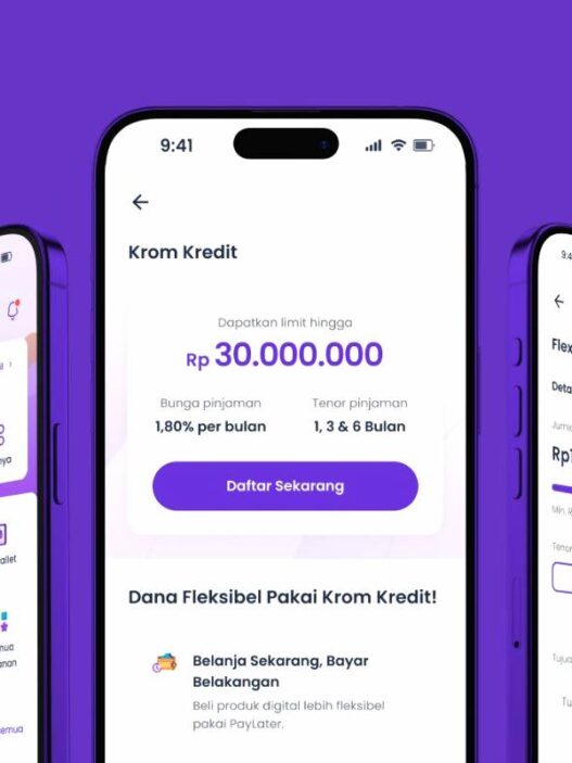 Krom bank menawarkan solusi keuangan digital melalui layanan krom kredit