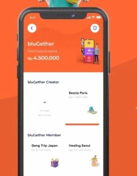 Panduan cara buka blugether secara online via aplikasi blu by bca untuk menabung bersama
