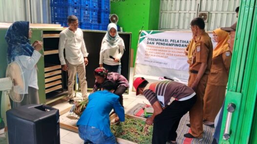 Pnc gelar diseminasi teknologi mesin pengering bawang merah