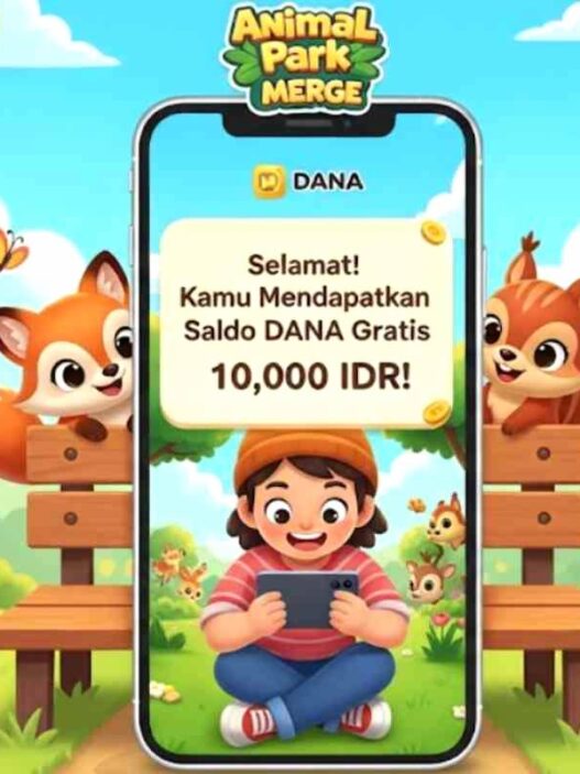 Saldo dana gratis senilai rp123.000 kini bisa kamu klaim melalui game animal park merge, permainan kasual yang tengah viral