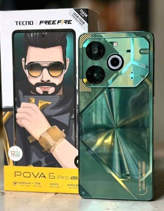 Tecno pova 6 pro 5g meluncur