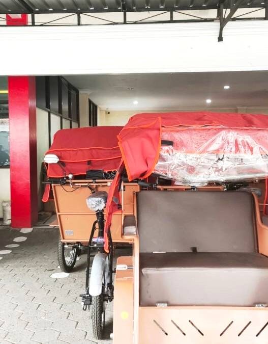 280 Becak Listrik Mulai Didistribusikan