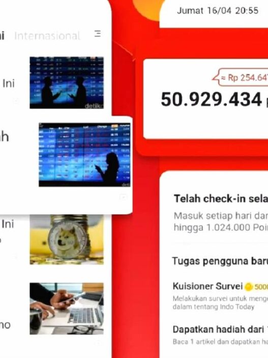 Baca artikel di aplikasi Indo Today bisa dapat saldo DANA hingga Rp100 ribuan