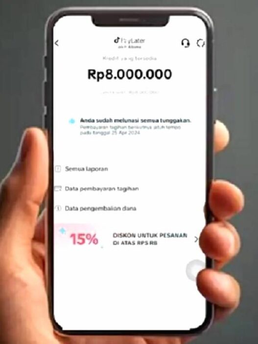 Fitur payLater TikTok