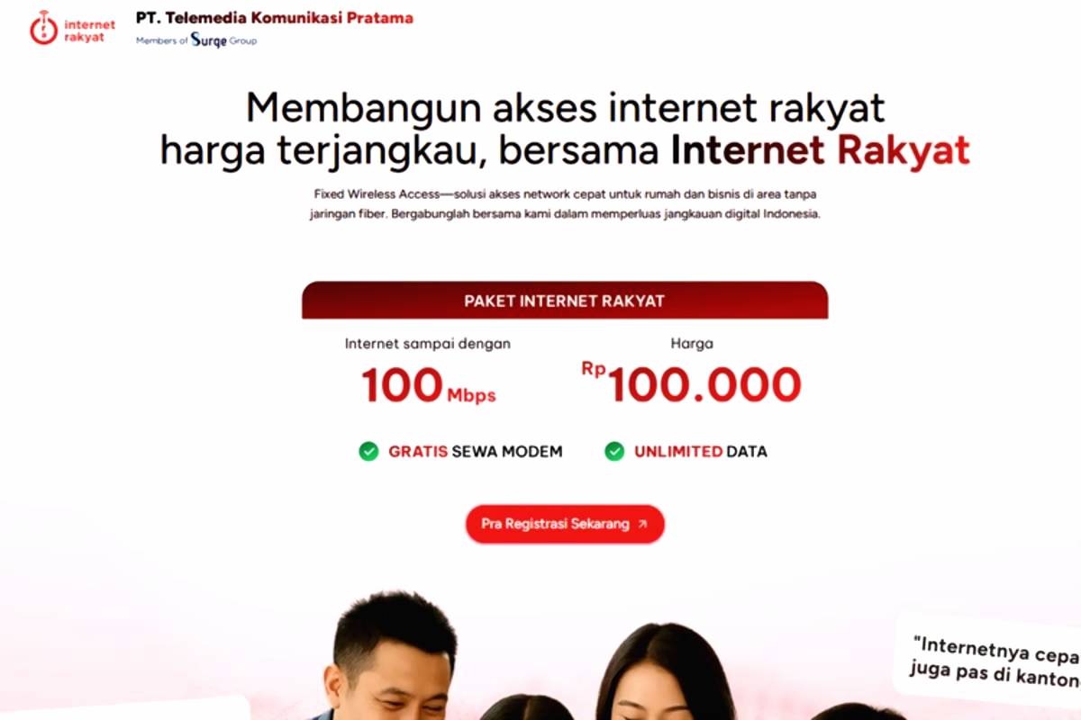 Homepage internet rakyat paket
