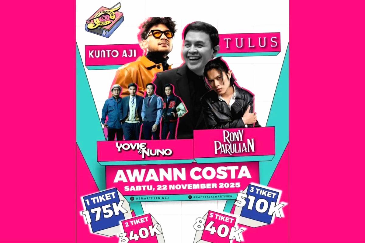 Konser capytal 2025 semarang hadirkan banyak bintang tamu top