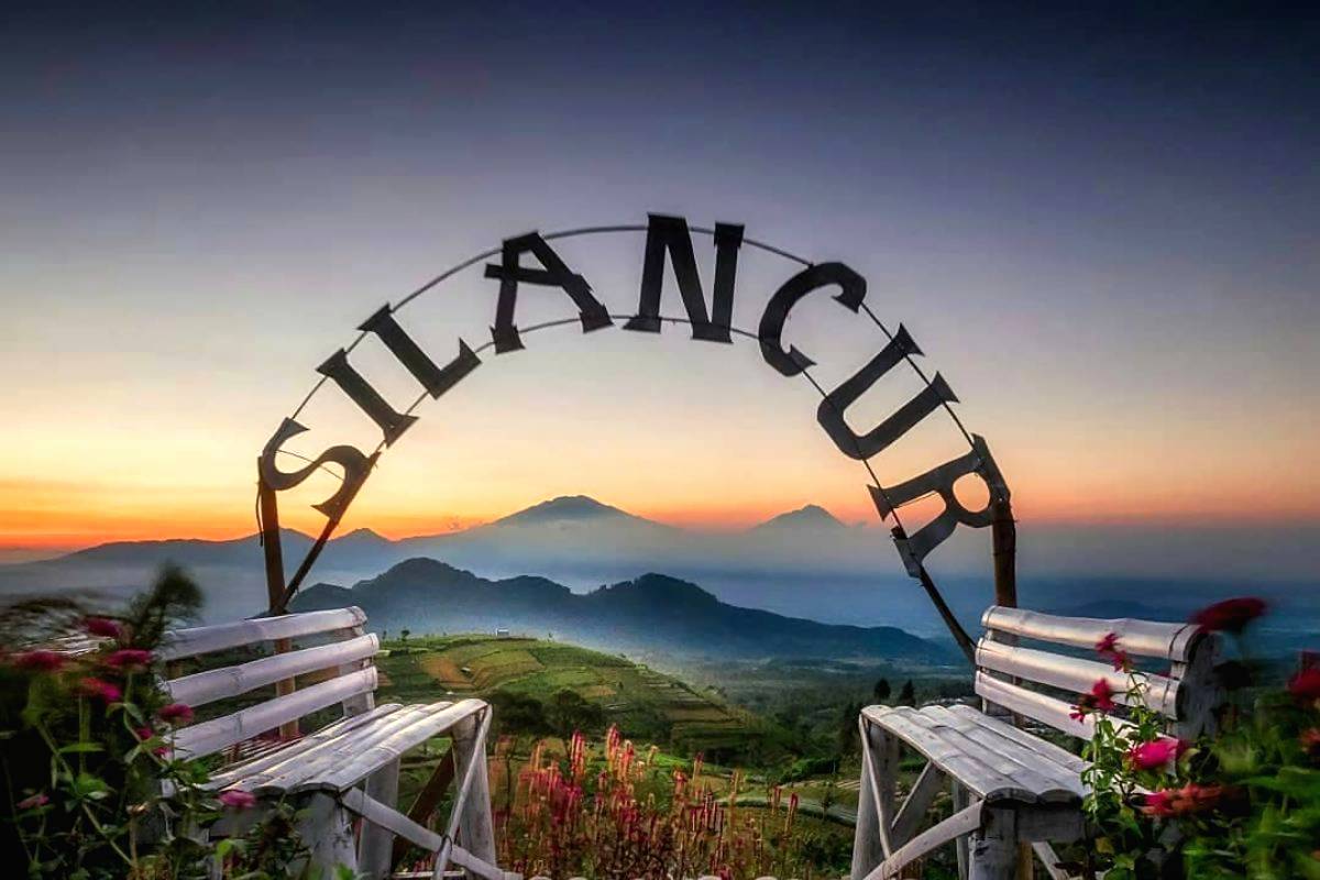 Pemandangan menakjubkan di wisata alam silancur highland magelang
