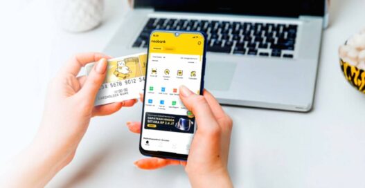 Tampilan aplikasi bank neo plus android