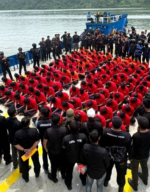130 Napi High Risk Dipindah ke Nusakambangan