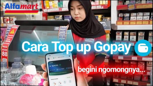 Cara top up gopay di alfamart