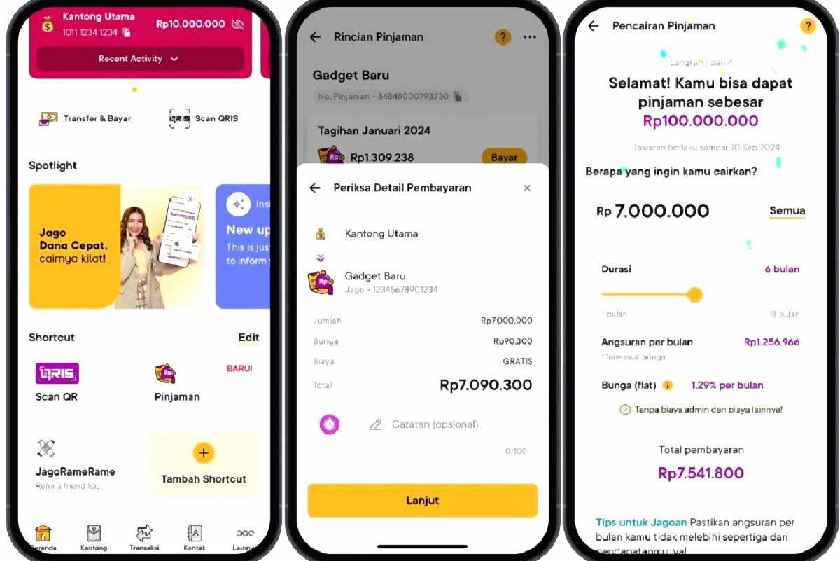 Fitur Jago Dana Cepat