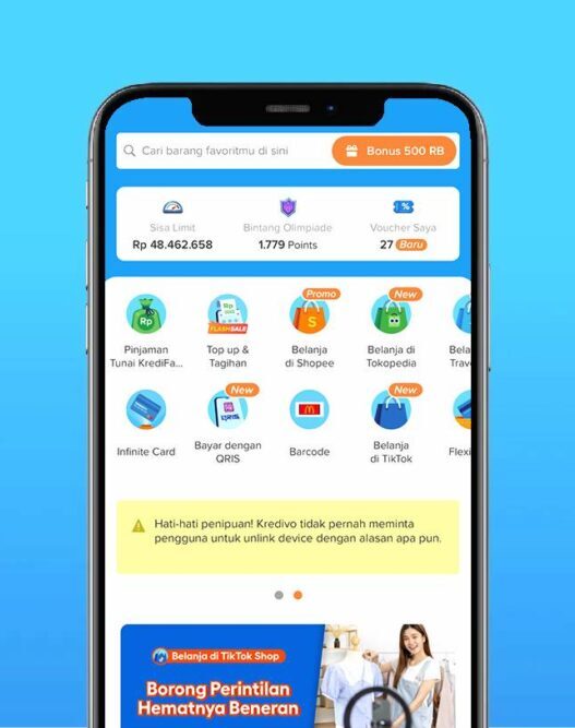 Ilustrasi pengguna mengecek limit Kredivo yang tidak bisa digunakan