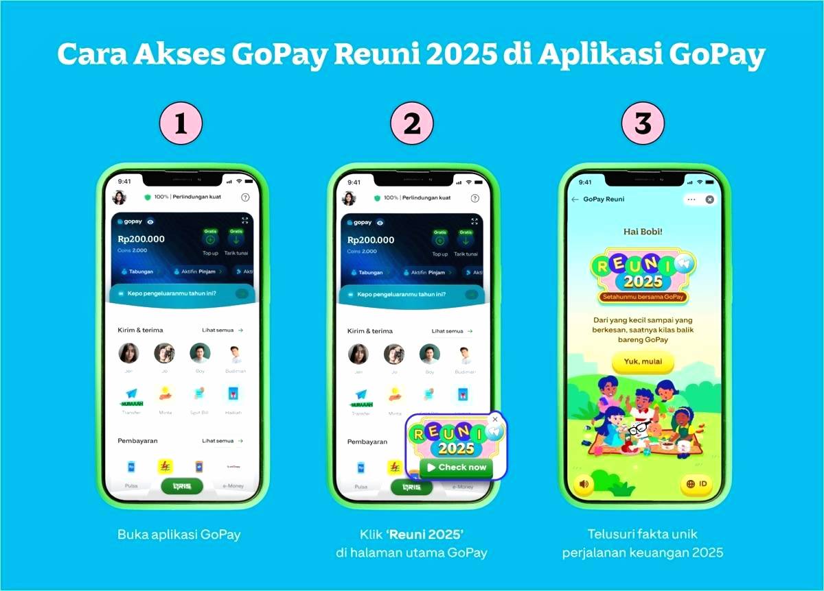 Poster cara akses gopay reuni