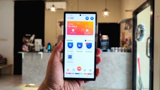 Tampilan aplikasi bank saqu