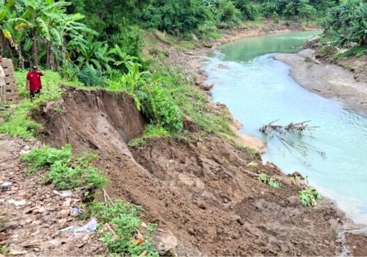 Tanggul Sungai Lukulo Tergerus, Tiga Titik Alami Longsor