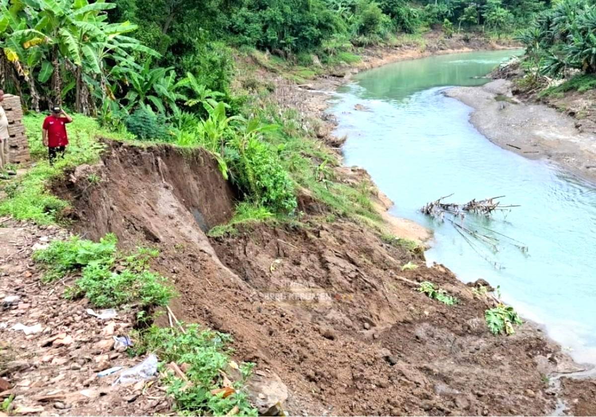 Tanggul Sungai Lukulo Tergerus, Tiga Titik Alami Longsor