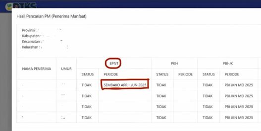 Cek Status BPNT