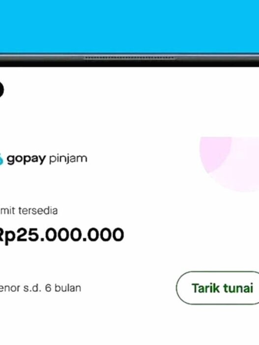 Ilustrasi cara cek limit GoPay Pinjam langsung lewat aplikasi