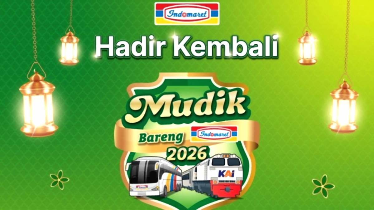 Indomaret Jadi Salah Satu Pihak Penyelenggara Mudik Gratis Lebaran 2026 dengan Bus dan Kereta