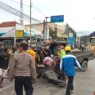 Pick Up Oleng, Tabrakan dengan Dump Truk