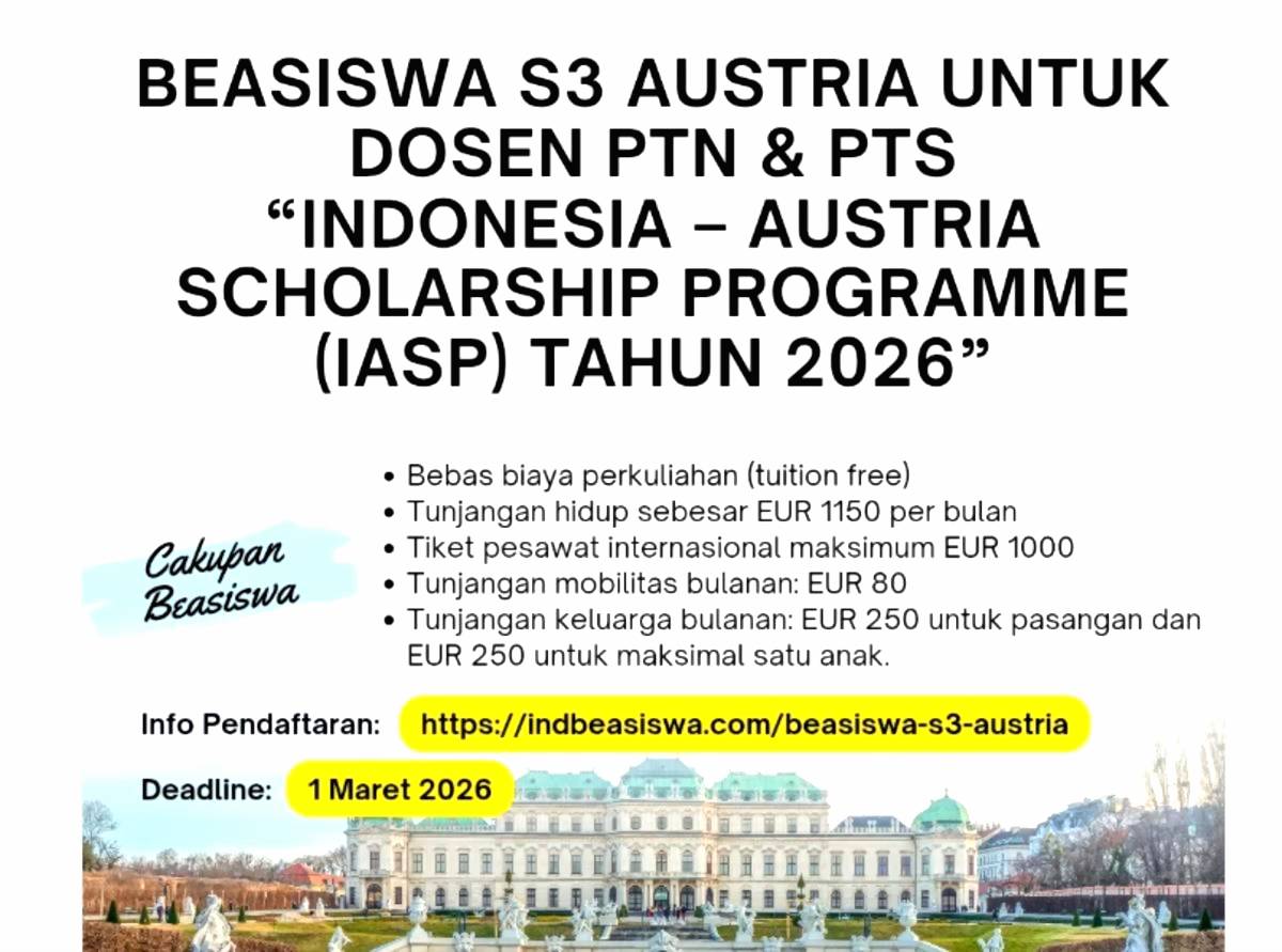 Poster beasiswa s3 austria