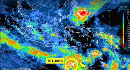 Siklon Luana Melemah, BMKG Ingatkan Cuaca Ekstrem Masih Berlanjut