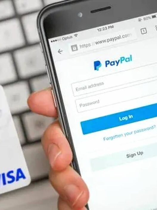 Tampilan aplikasi paypal
