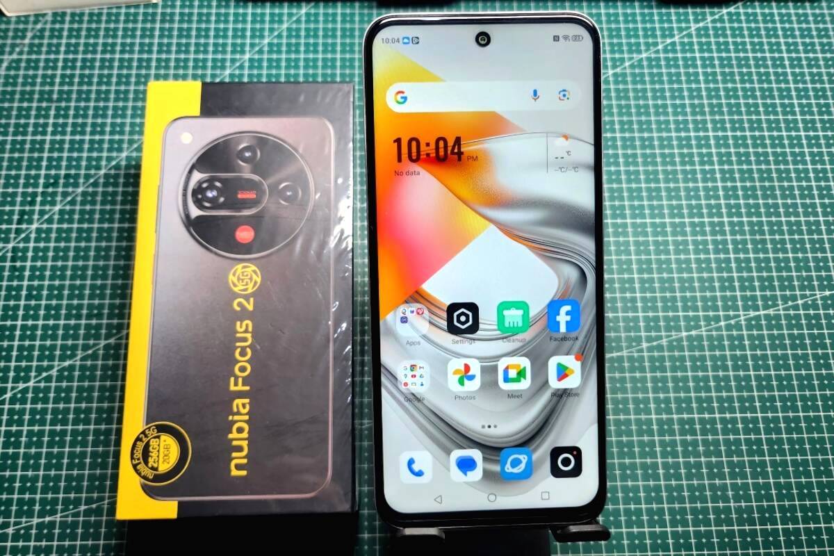Tampilan Sisi Depan Nubia Focus 2 5G