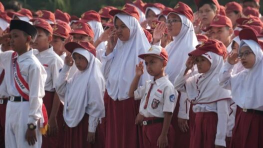 Upacara sekolah