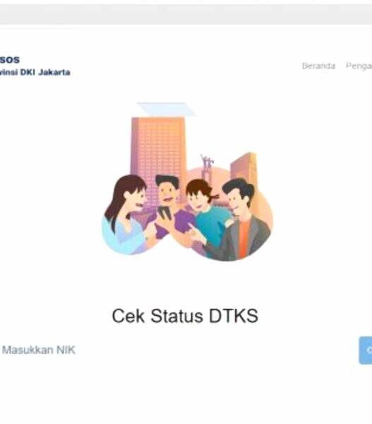 Web siladu jakarta cek bansos