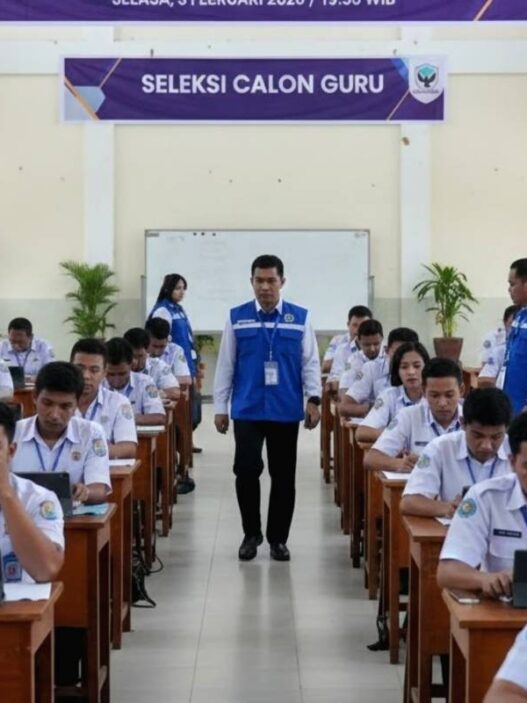 Calon guru mengikuti proses seleksi PPPK SMA Garuda
