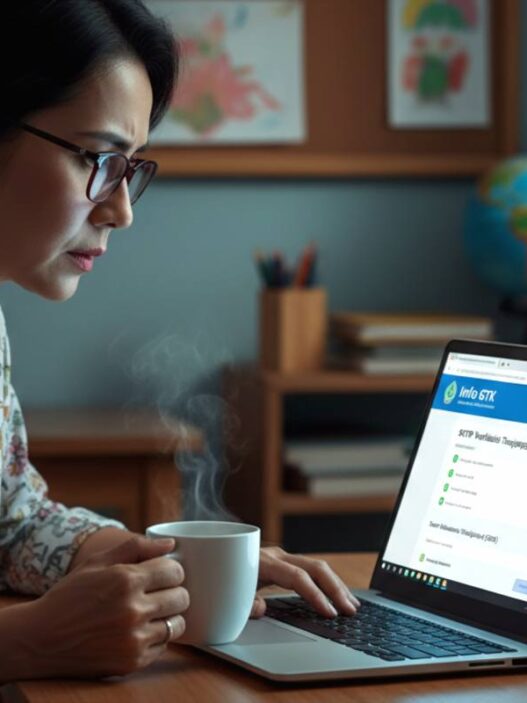 Guru memeriksa SKTP di Info GTK menjelang pencairan TPG