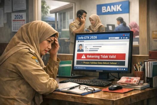 Penyebab Kemunculan Status Rekening TPG Merah di Portal Info GTK