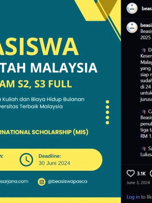 Beasiswa S2 S3 Malaysia