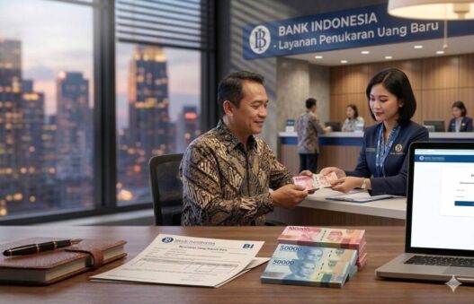 Cara tukar uang baru di BCA via PINTAR BI 2026.