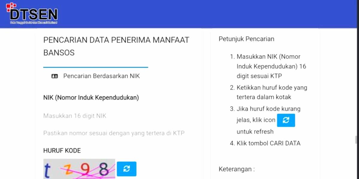 Cek Bansos Kemensos