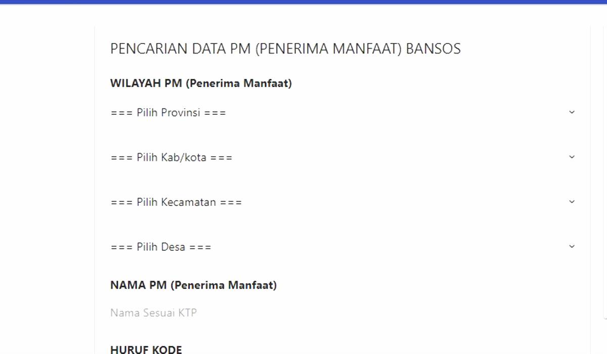 Cek Bansos Kemensos