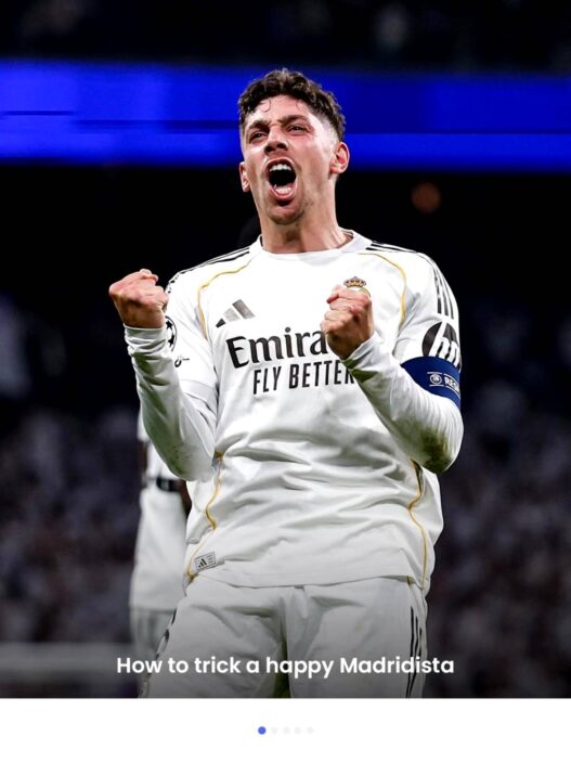 Federico Valverde Hattrick Dalam 22 Menit