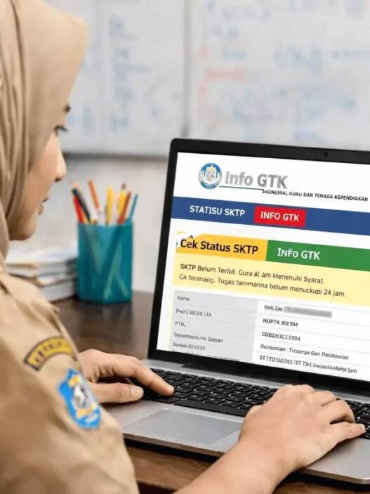 Guru mengecek status SKTP dan TPG melalui Info GTK.