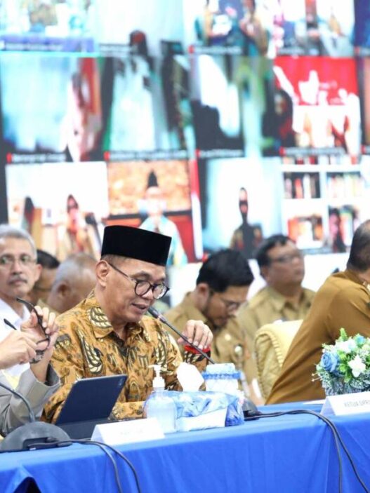 Ketua DPRD Jateng, Sumanto saat Rapat Koordinasi (Rakor) Forum Koordinasi Pimpinan Daerah (Forkopimda) Jawa Tengah menjelang Hari Raya Idul Fitri di Gedung Gradhika Bhakti Praja, Senin, 9 Maret 2026.