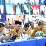 Ketua DPRD Jateng, Sumanto saat Rapat Koordinasi (Rakor) Forum Koordinasi Pimpinan Daerah (Forkopimda) Jawa Tengah menjelang Hari Raya Idul Fitri di Gedung Gradhika Bhakti Praja, Senin, 9 Maret 2026.