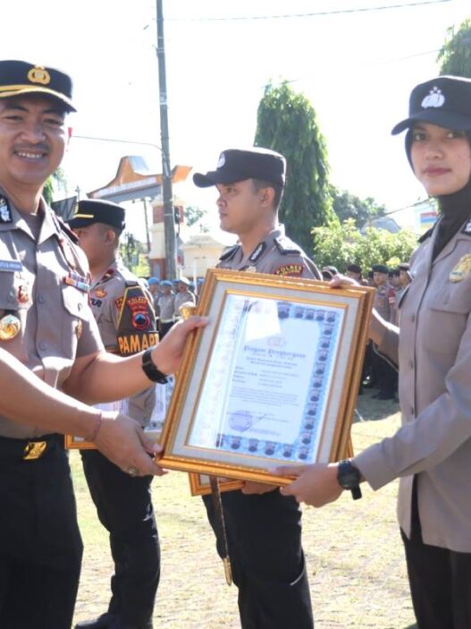 24 Personel Polres Raih Penghargaan