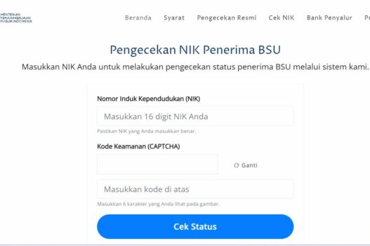 Cara cek penerima