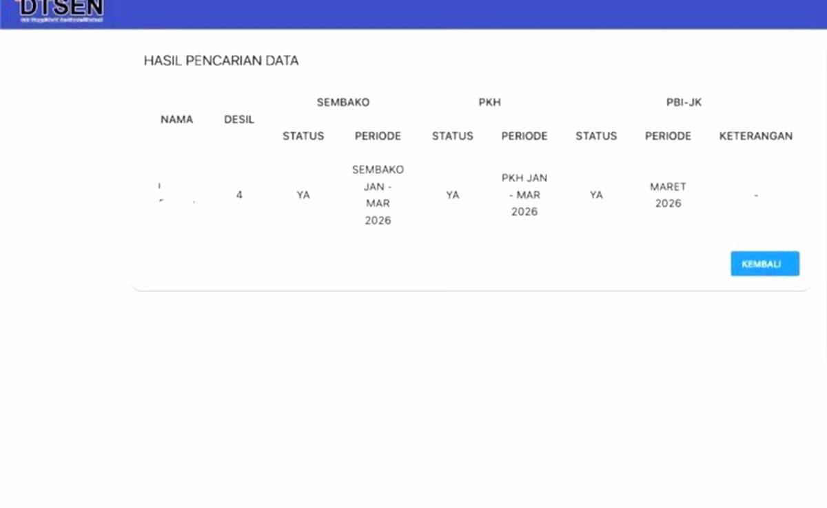 Link Cek Bansos Kemensos