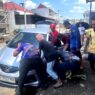 Mobil Terperosok Selokan di Grendeng